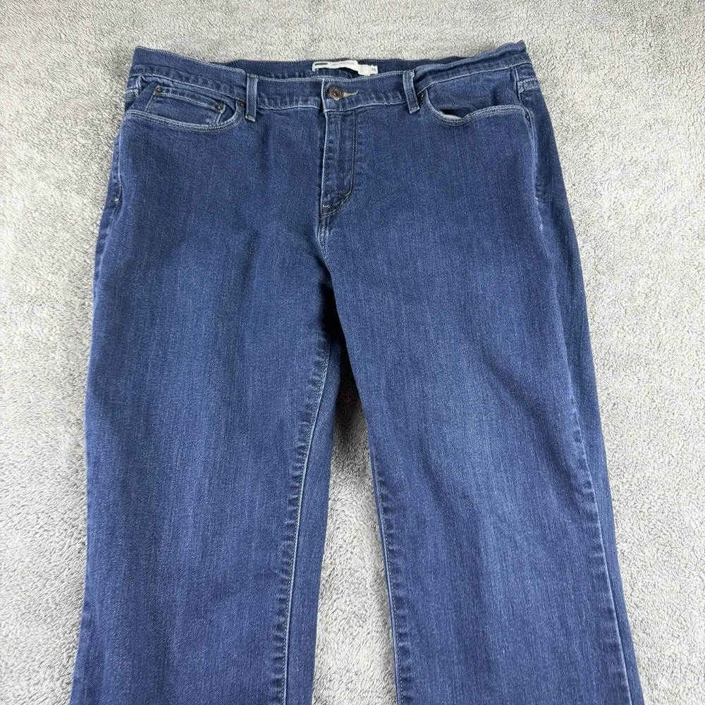 Levis 515 Bootcut Jeans Womens 16  Blue‎ Mid Rise